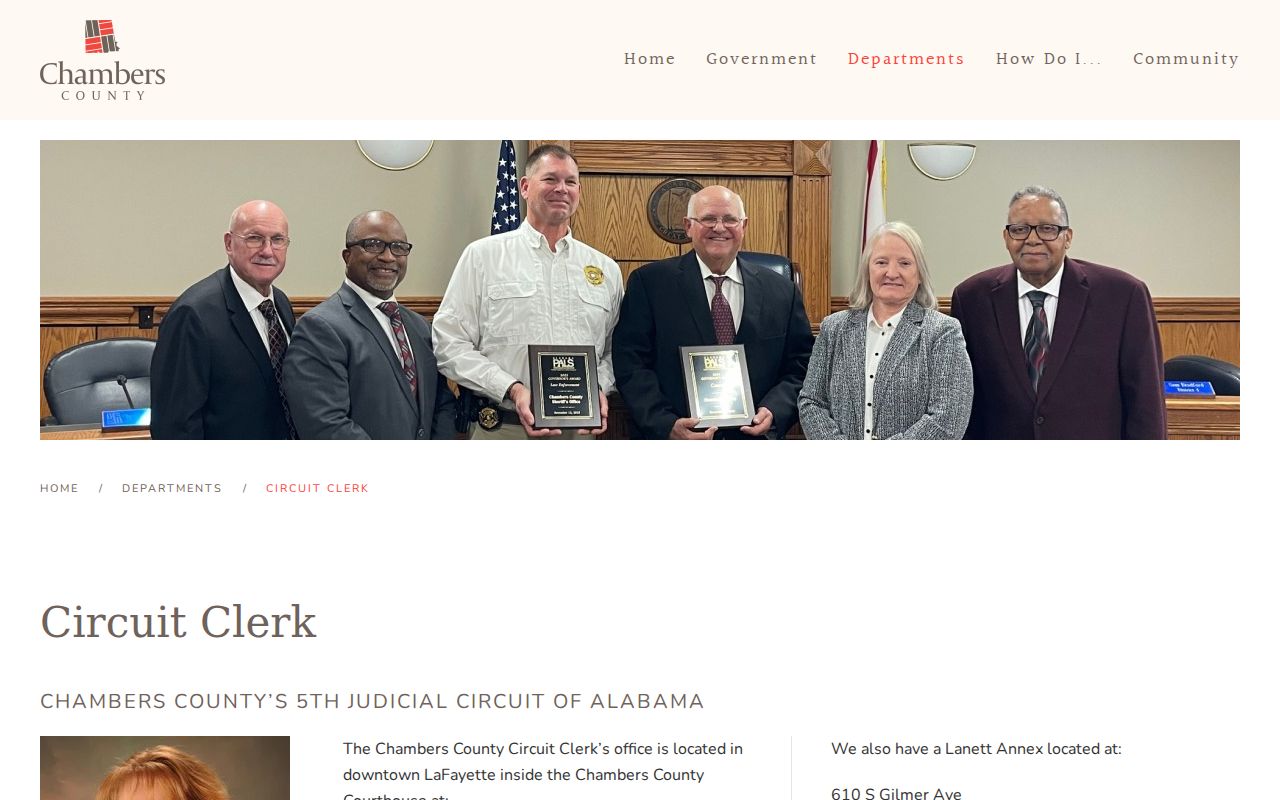 Lanett annex for Lanett warrant and court record routing