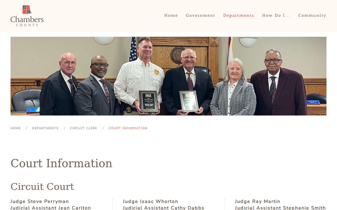 LaFayette courthouse information for warrant and court visits